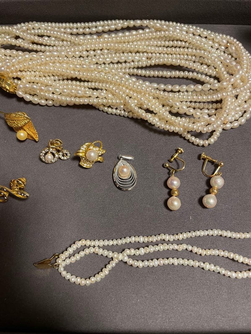 パール　アクセ　GP 925 スターリング【未使用品】　淡水　白蝶　南洋