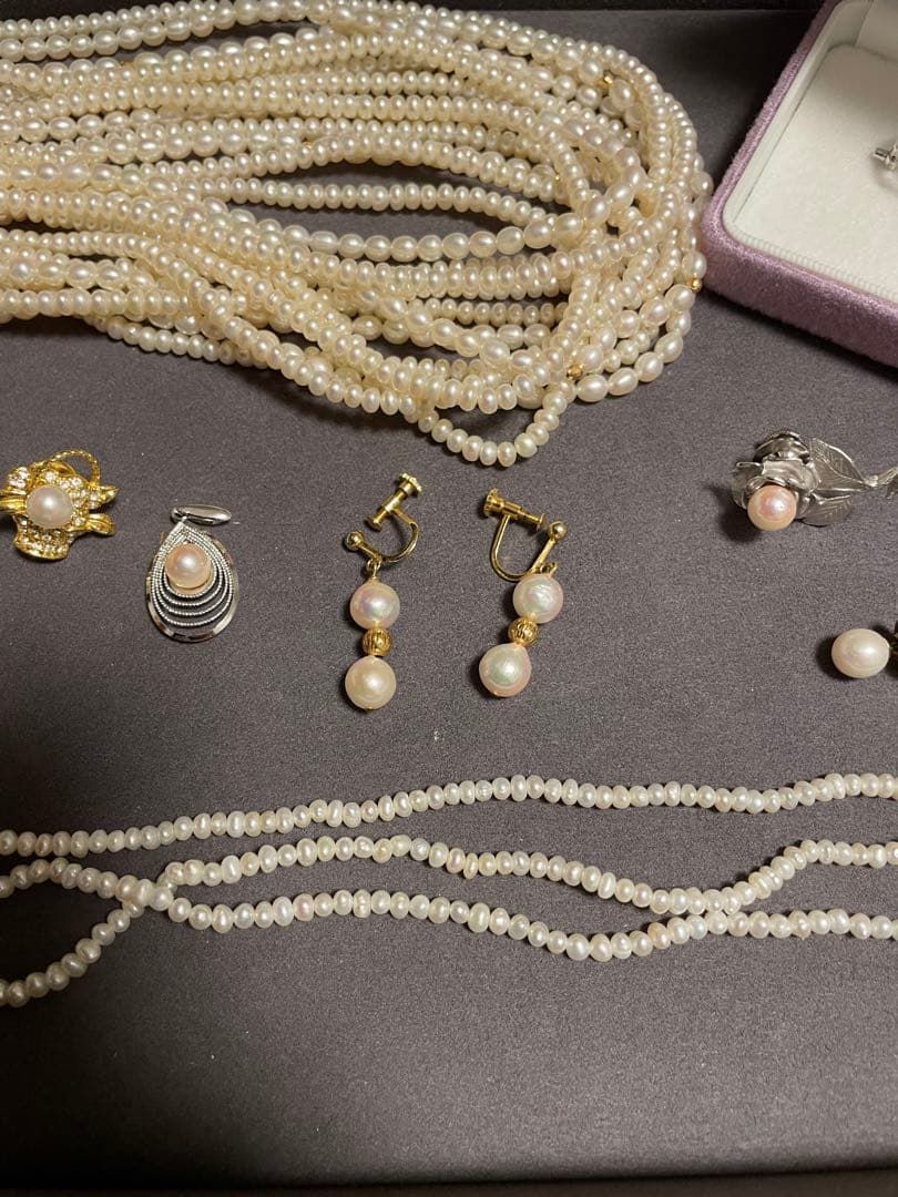 パール　アクセ　GP 925 スターリング【未使用品】　淡水　白蝶　南洋