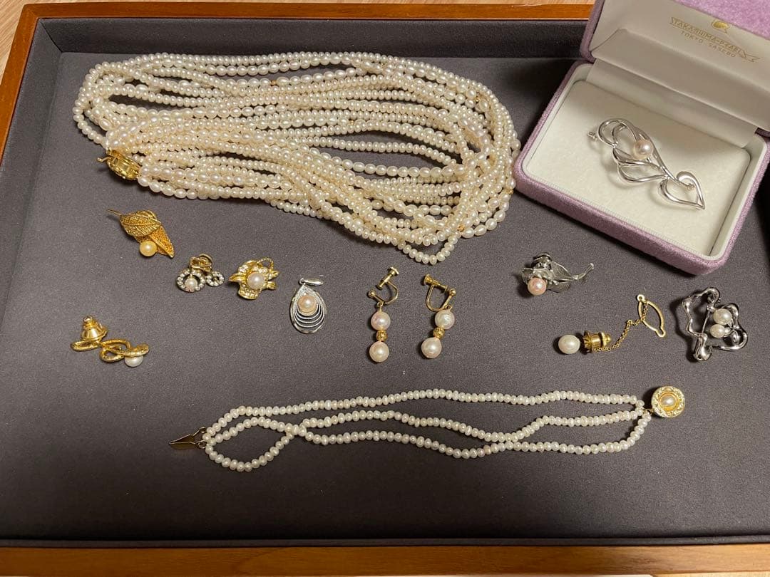 パール　アクセ　GP 925 スターリング【未使用品】　淡水　白蝶　南洋