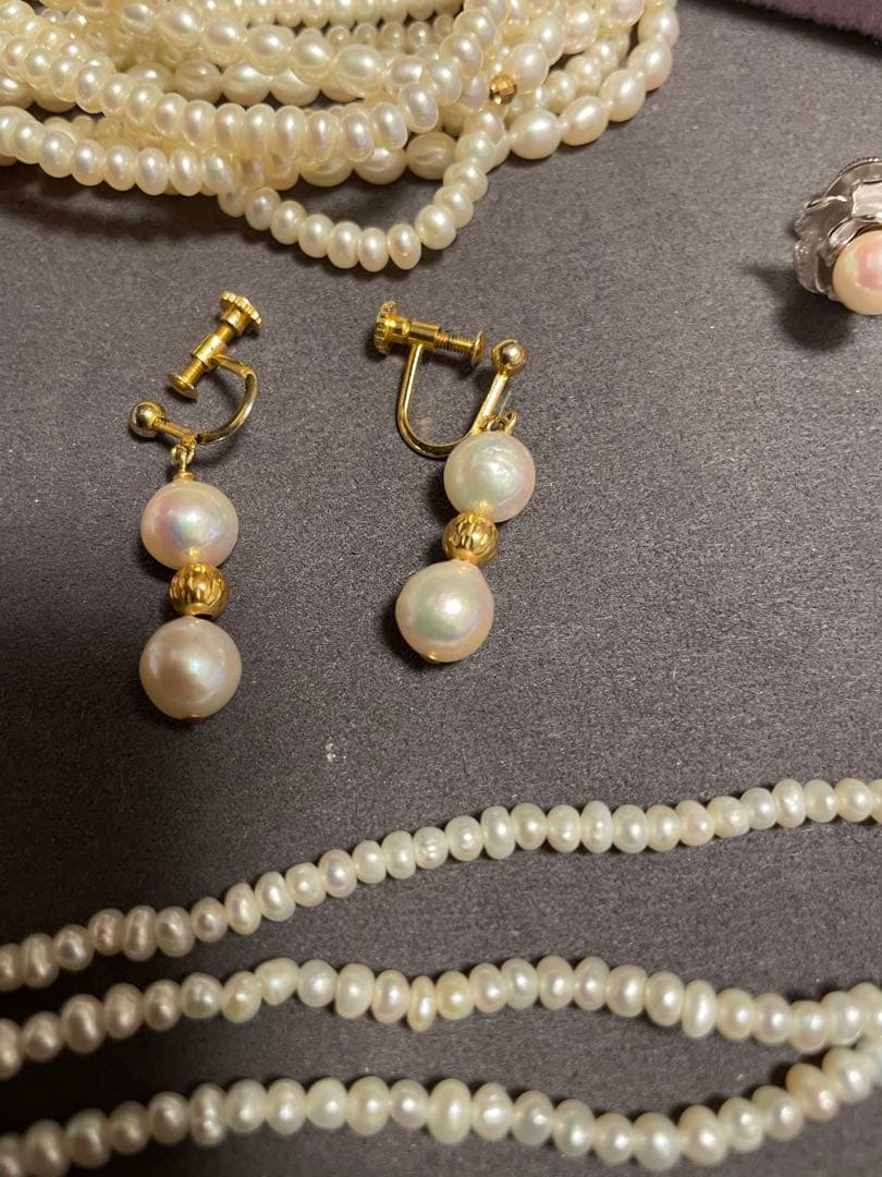 パール　アクセ　GP 925 スターリング【未使用品】　淡水　白蝶　南洋