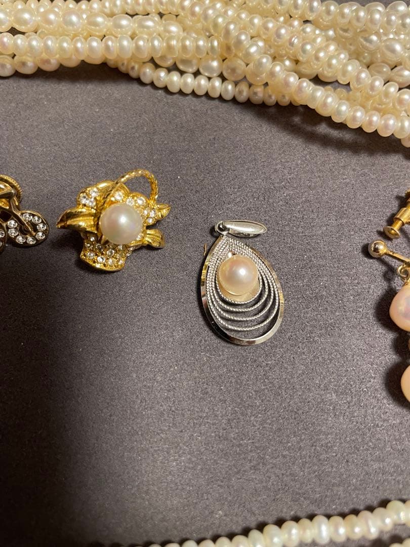 パール　アクセ　GP 925 スターリング【未使用品】　淡水　白蝶　南洋