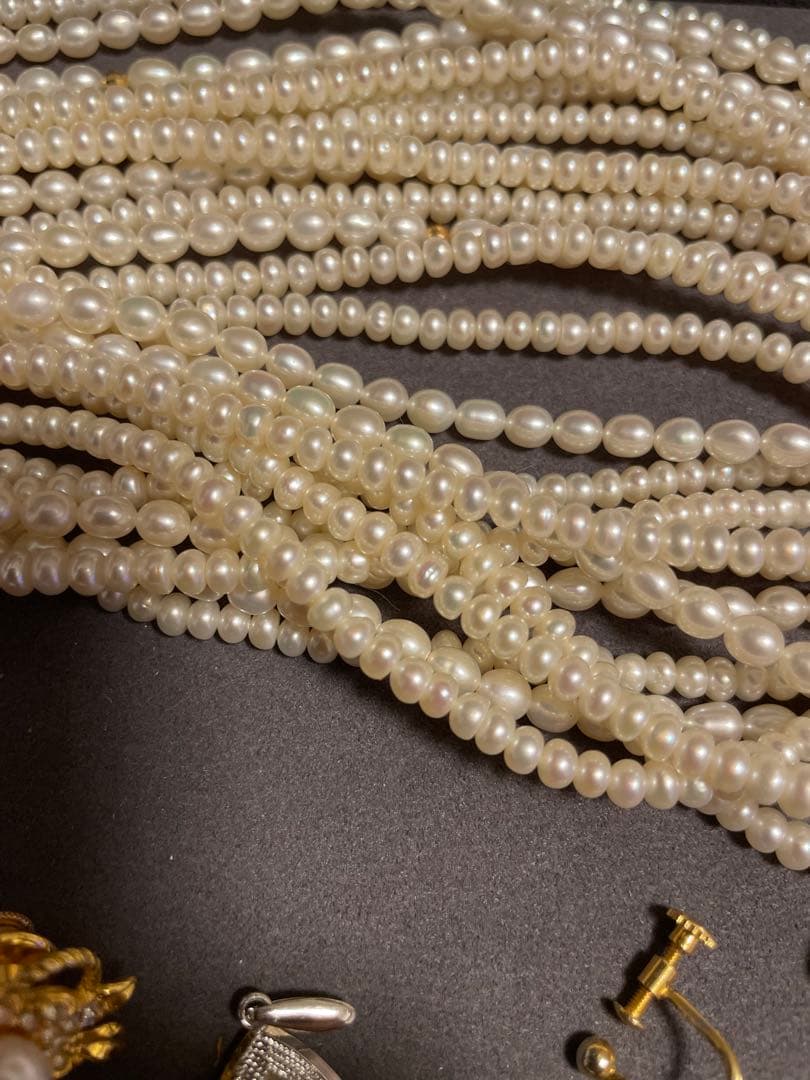 パール　アクセ　GP 925 スターリング【未使用品】　淡水　白蝶　南洋