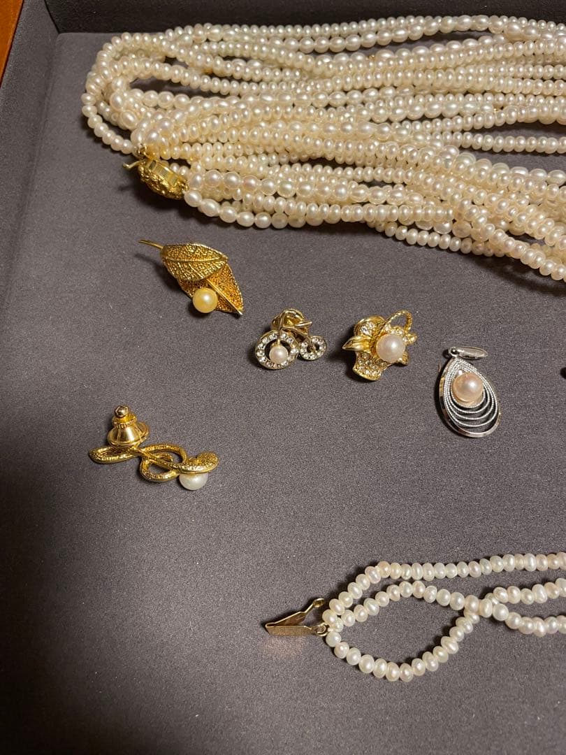 パール　アクセ　GP 925 スターリング【未使用品】　淡水　白蝶　南洋