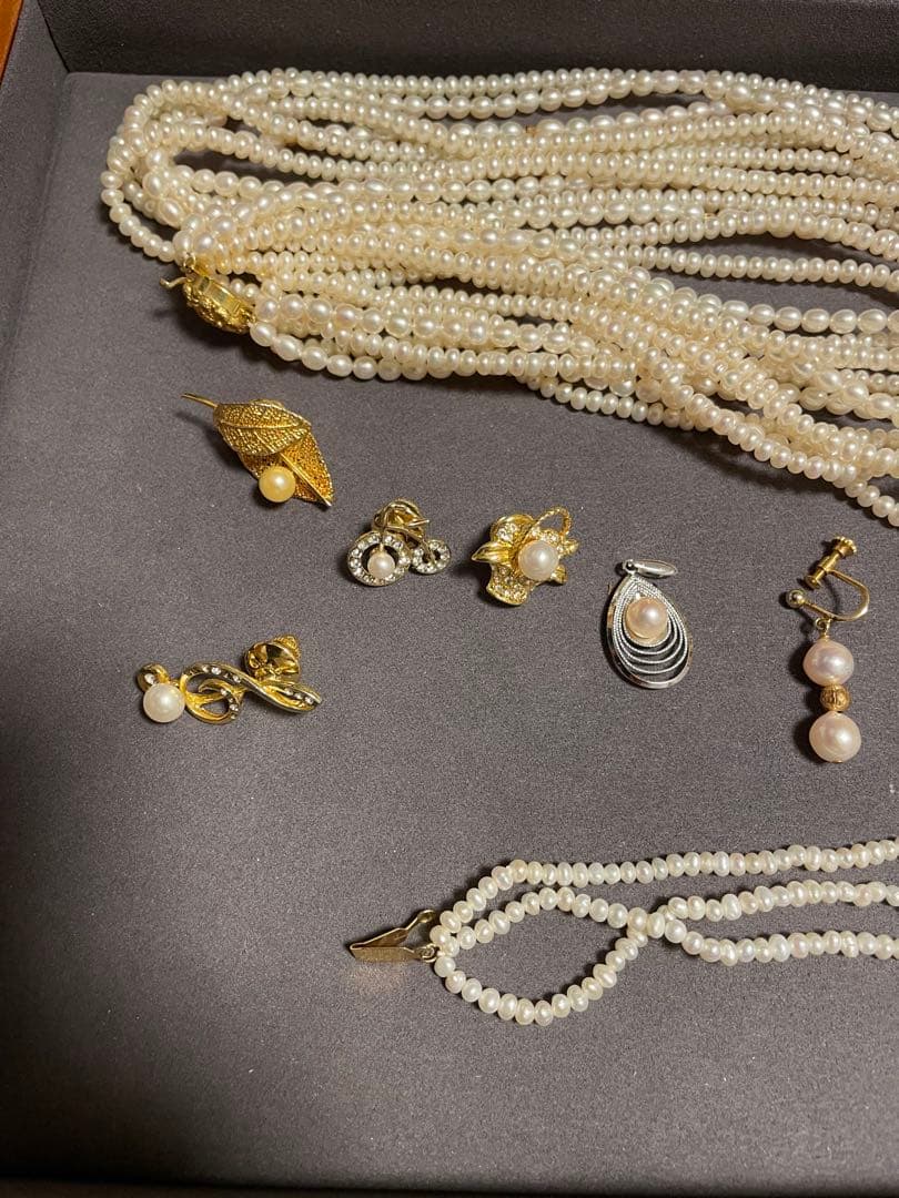 パール　アクセ　GP 925 スターリング【未使用品】　淡水　白蝶　南洋