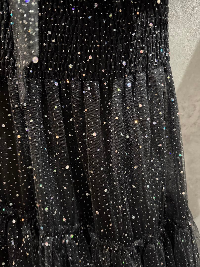 FURFUR ハーフスリーブラメチュールドレス