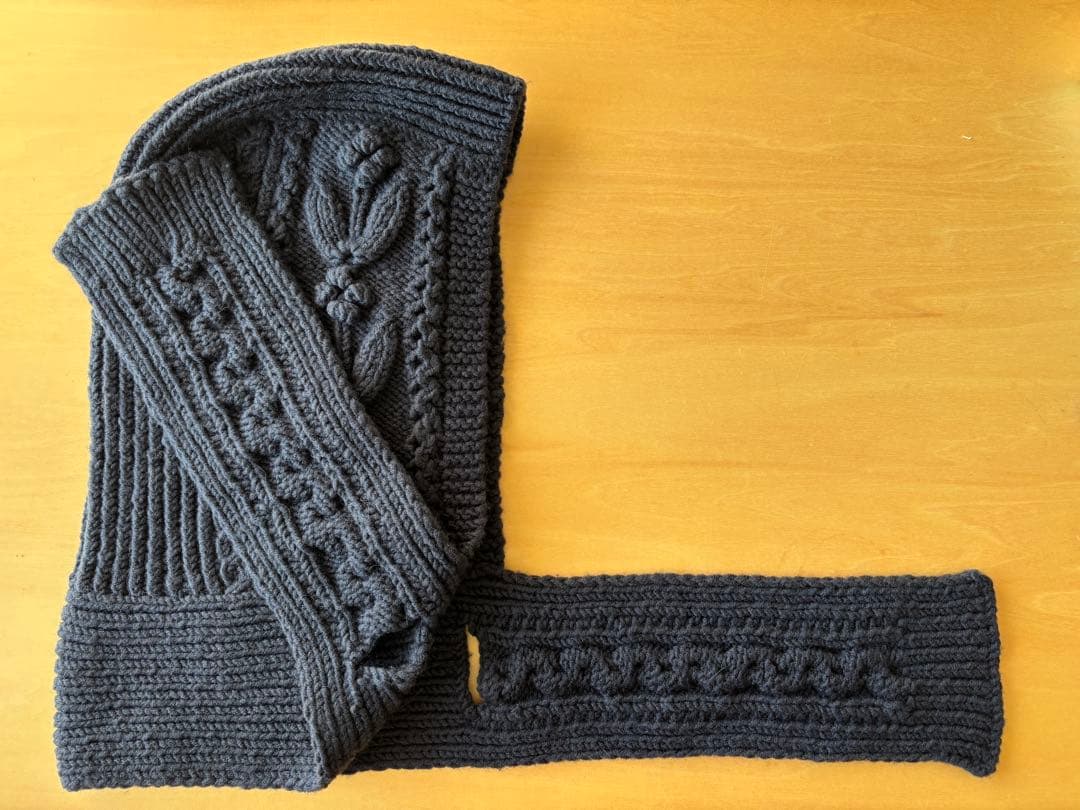 YUKI FUJISAWA ニット　マフラー　バラクラバ