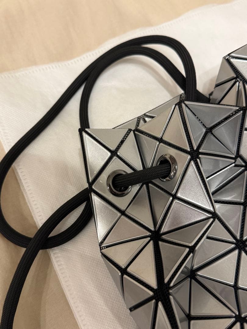 BAOBAO ISSEY MIYAKE WRING ショルダーバック シルバー