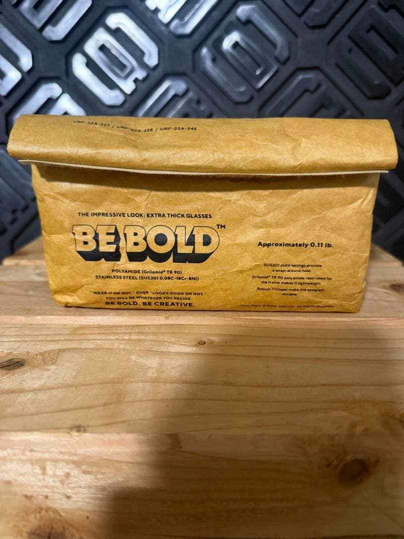 JINS BE BOLD ウェリントン　※レンズ保証無し　フレームのみ