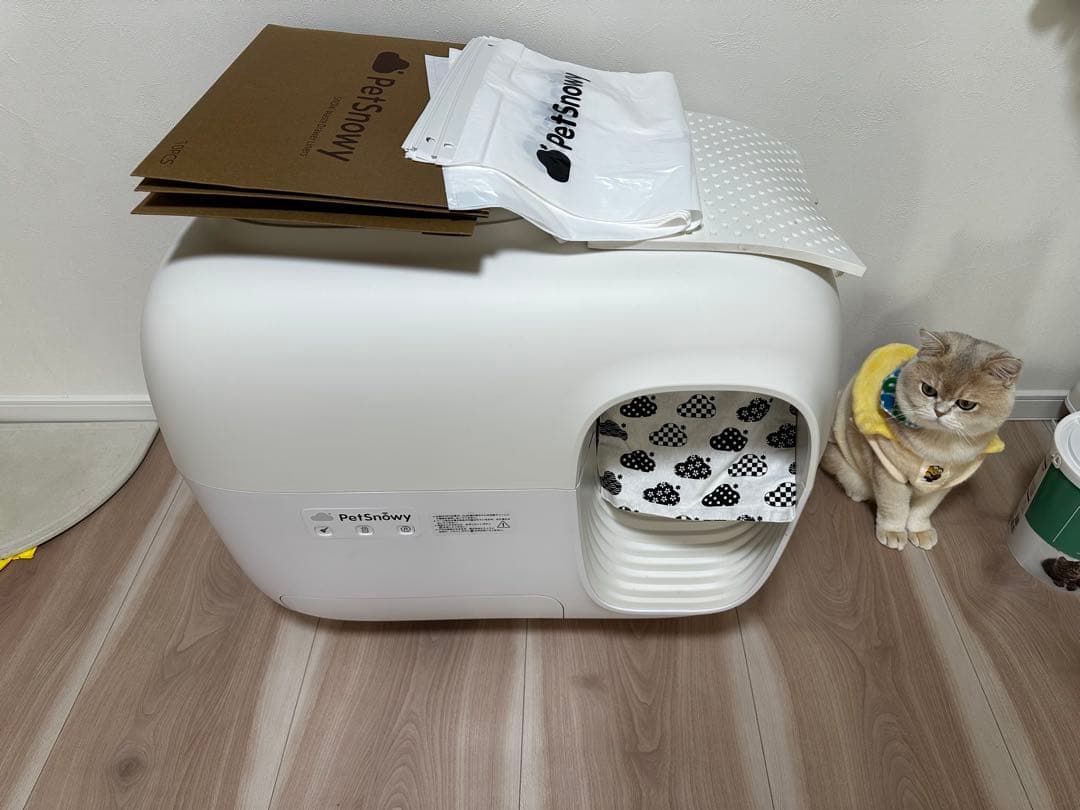 Pety 自動清掃猫用トイレ ホワイト