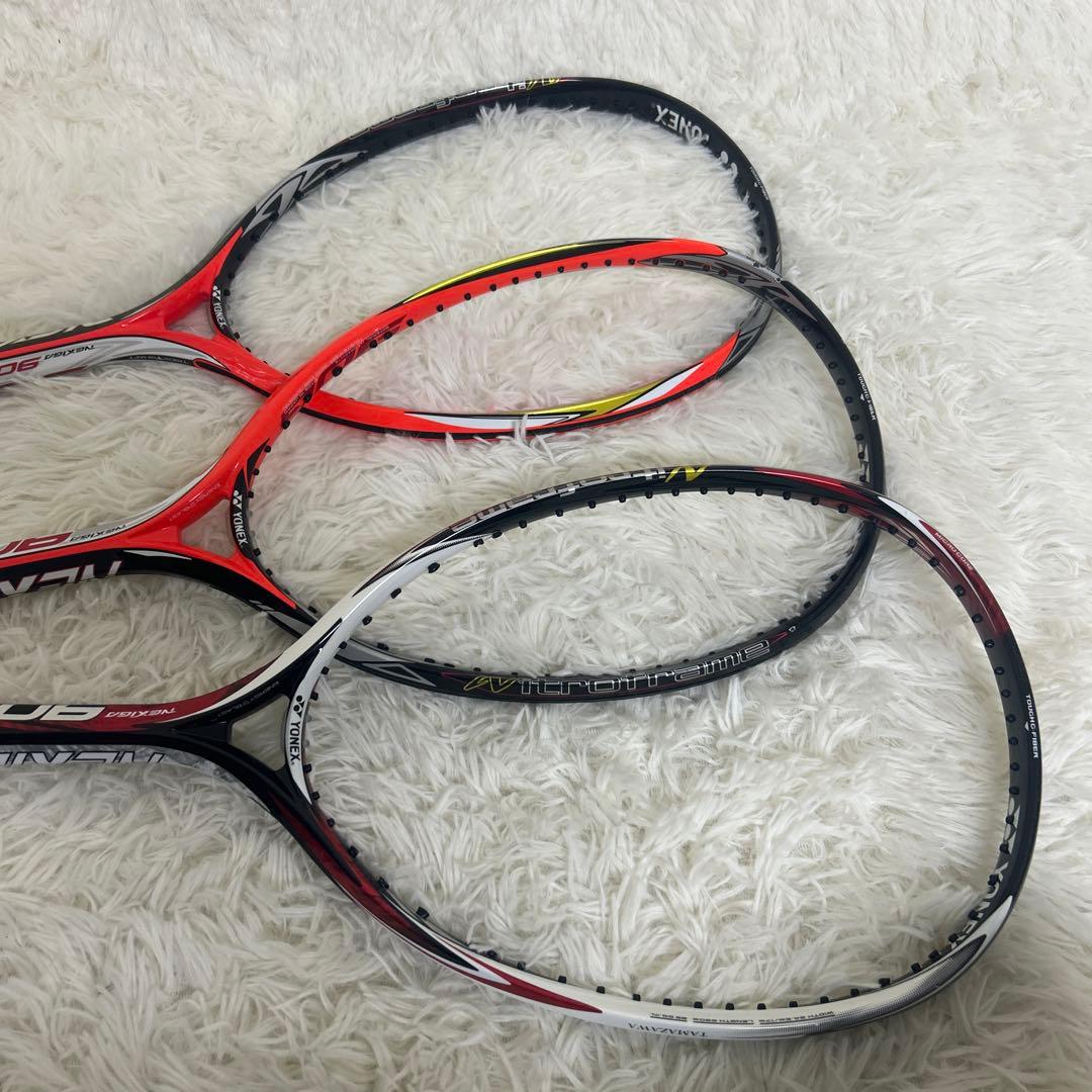 【美品】3本セット 廃盤品 ヨネックス ネクシーガ90G UL1