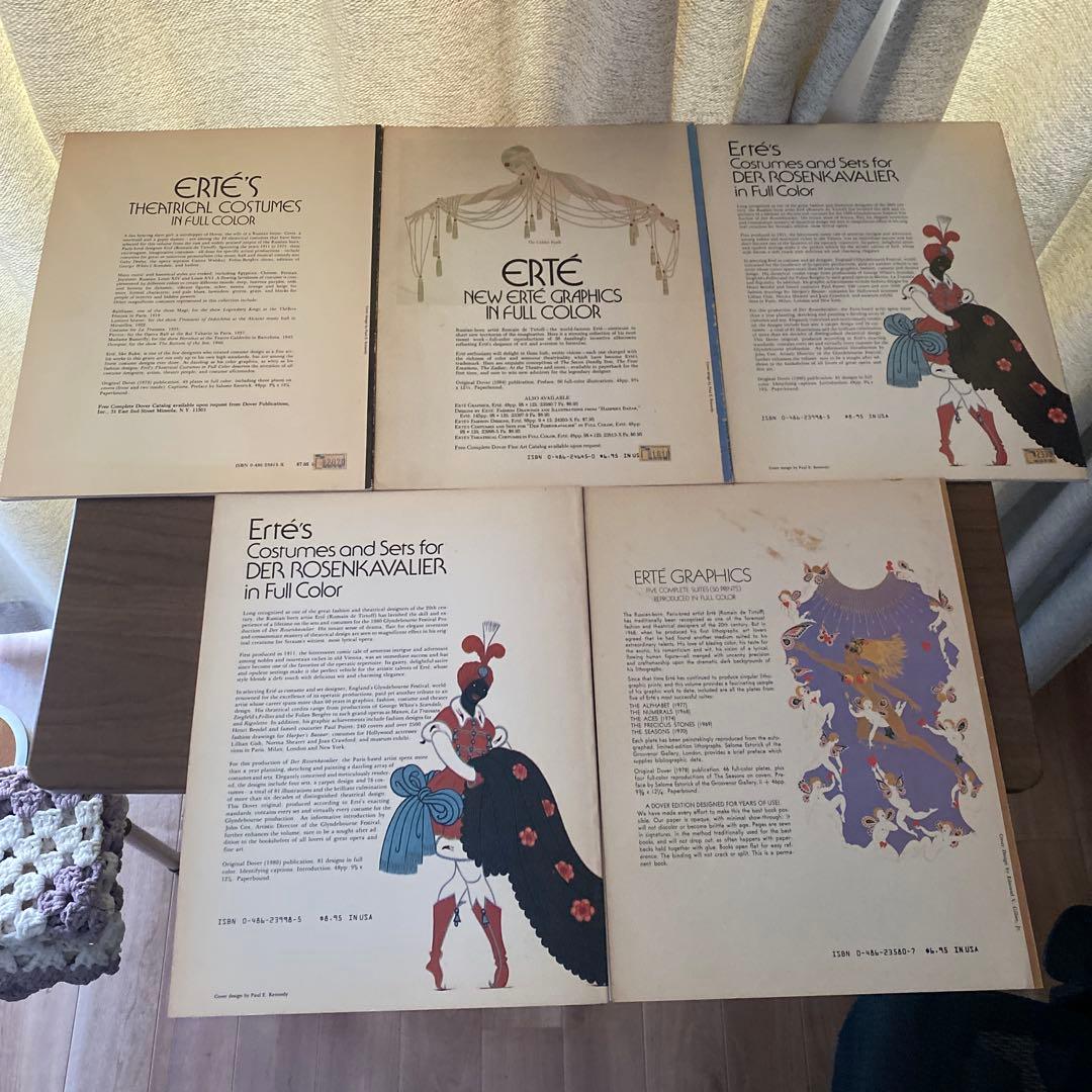 【洋書】Erté (エルテ)の舞台衣装デザイン集　まとめ売り