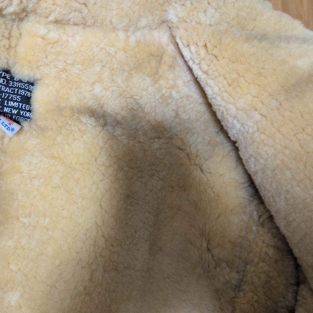 d*a様 AVIREX B3 フライトジャケット レザー ムートン ボア 38サ