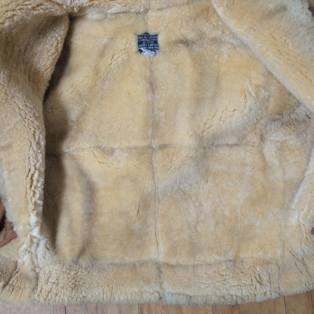 d*a様 AVIREX B3 フライトジャケット レザー ムートン ボア 38サ