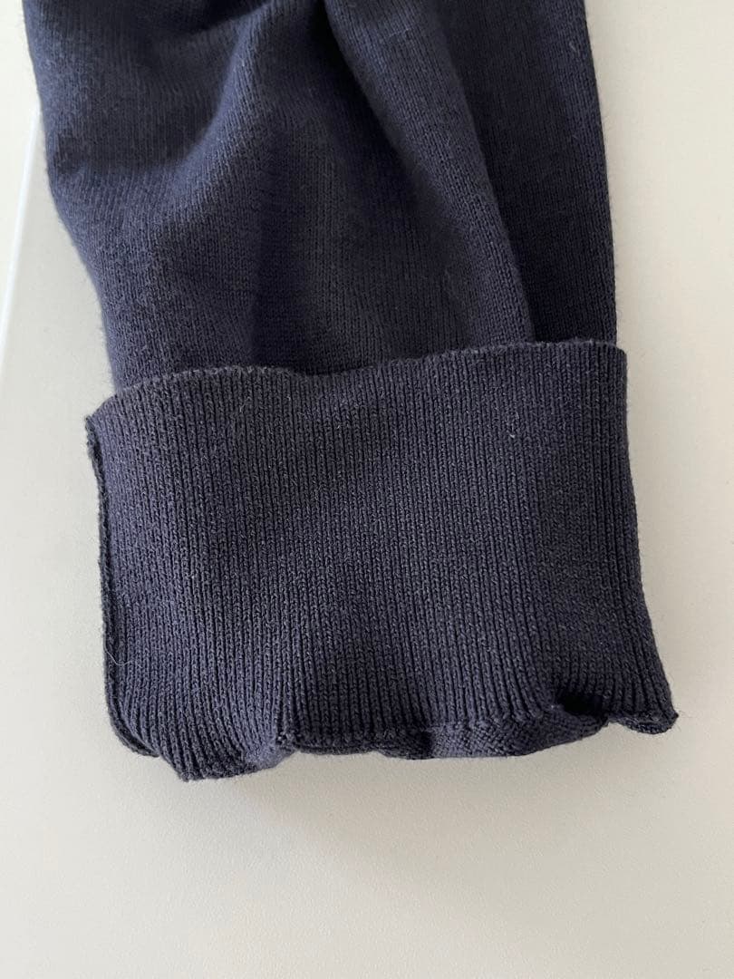 +CLOTHET クロスクローゼット 長袖ニットポロシャツ ネイビー