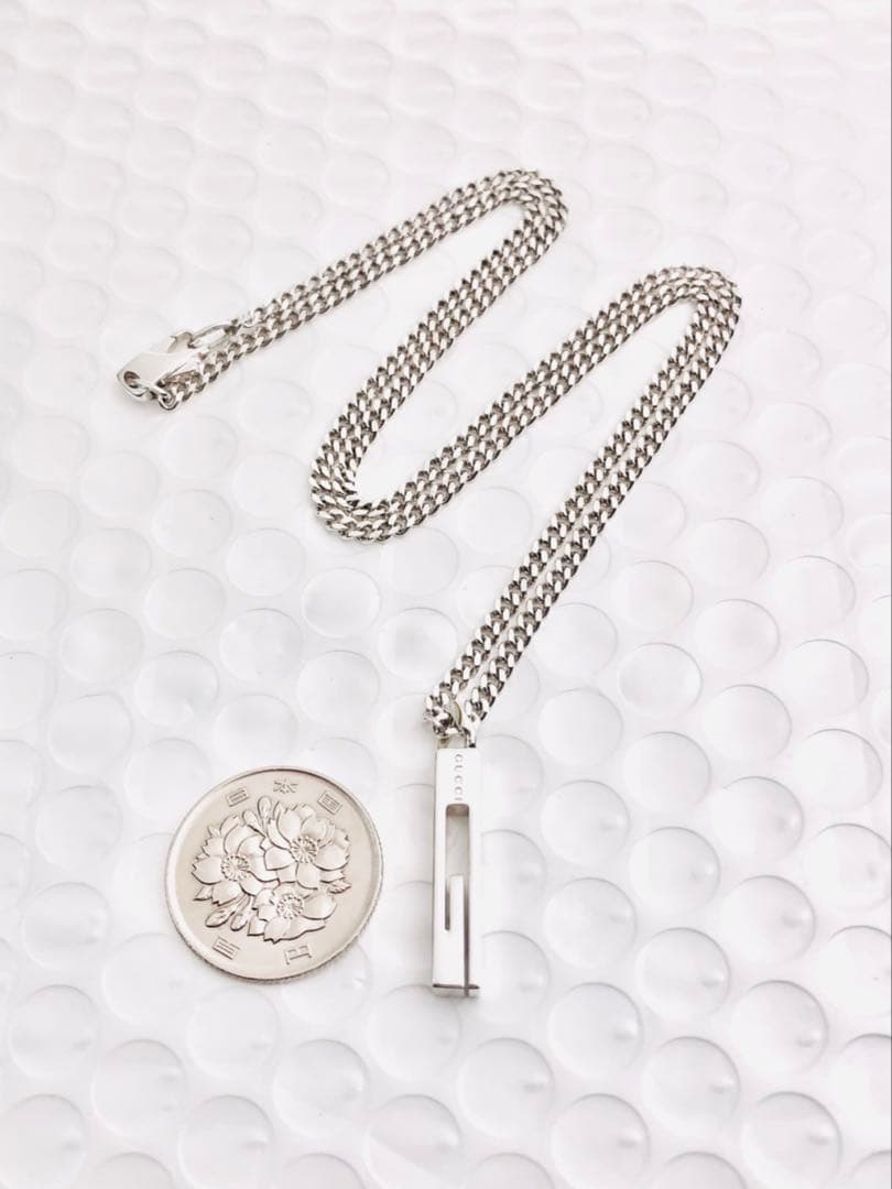 【超美品！箱無し】GUCCI カットアウトG ネックレス 男女兼用