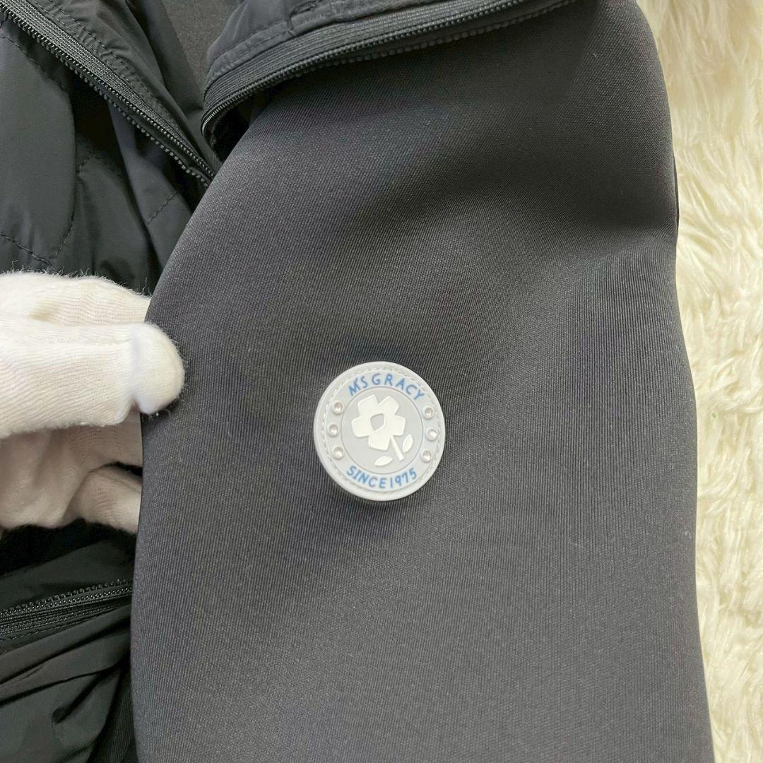 ★未使用級★エムズグレイシー ボンディング フーデット パーカー キルティング