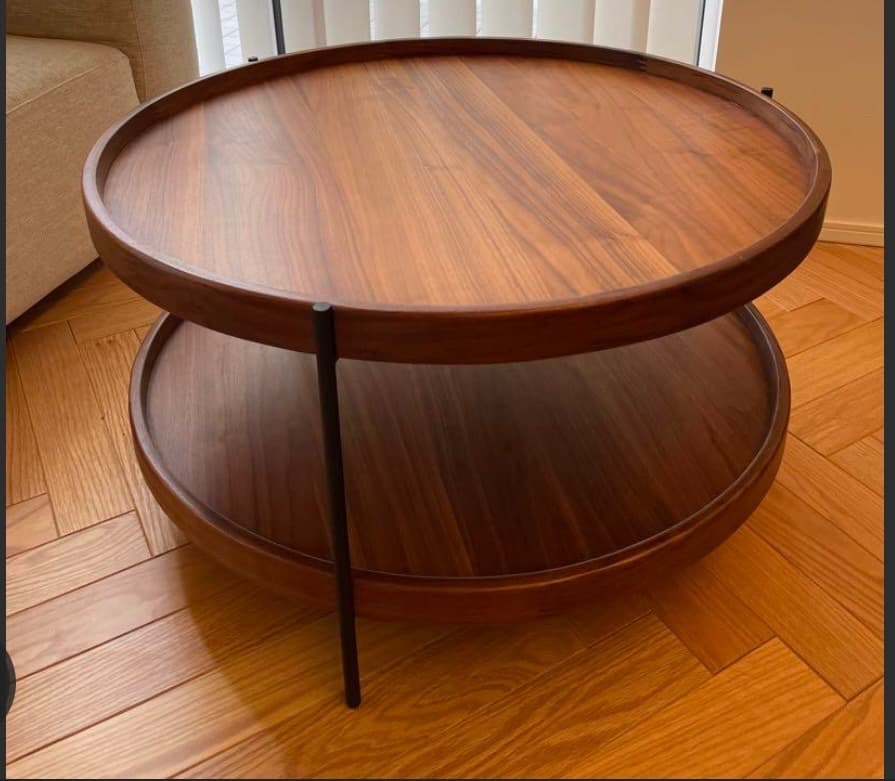 ローテーブル 円形 木製　モーダ・エン・カーサ