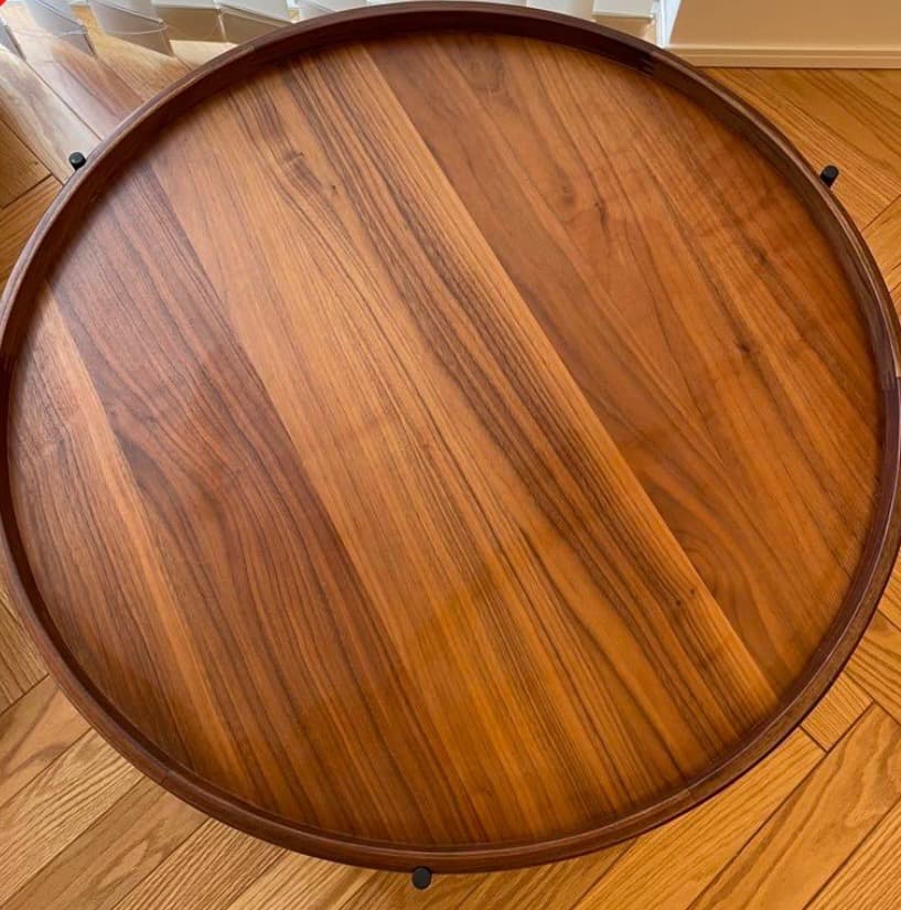 ローテーブル 円形 木製　モーダ・エン・カーサ