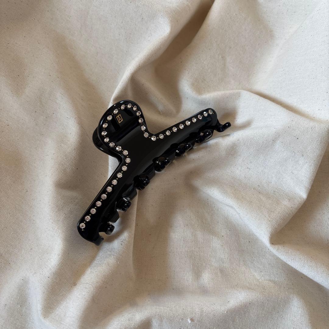 美品アレクサンドルドゥパリ　ヘアクリップ　黒