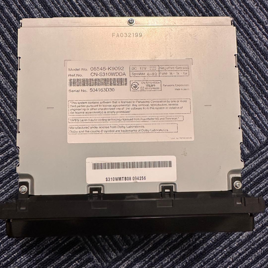 ダイハツ純正ナビ　NSZN-W64D フルセグ　Bluetooth