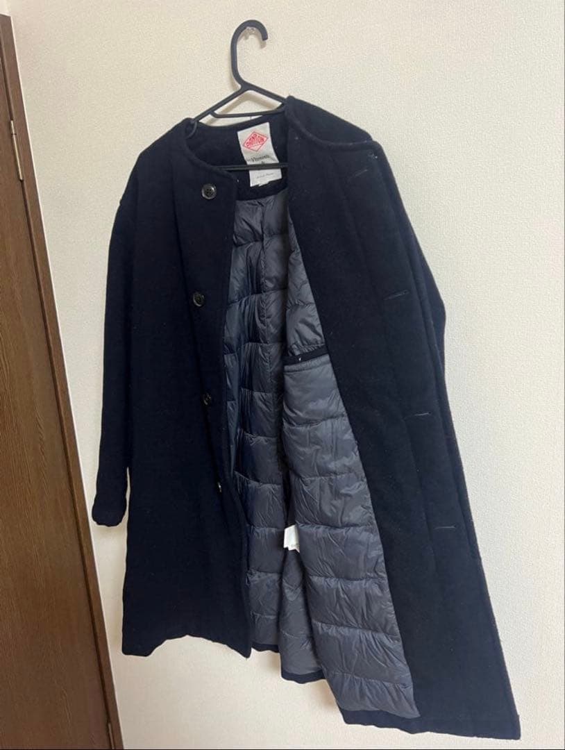 DANTON ネイビー ロングコート