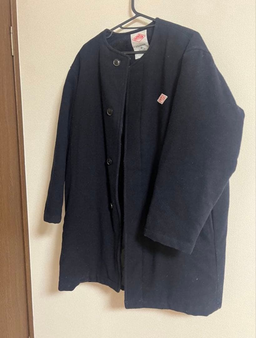 DANTON ネイビー ロングコート