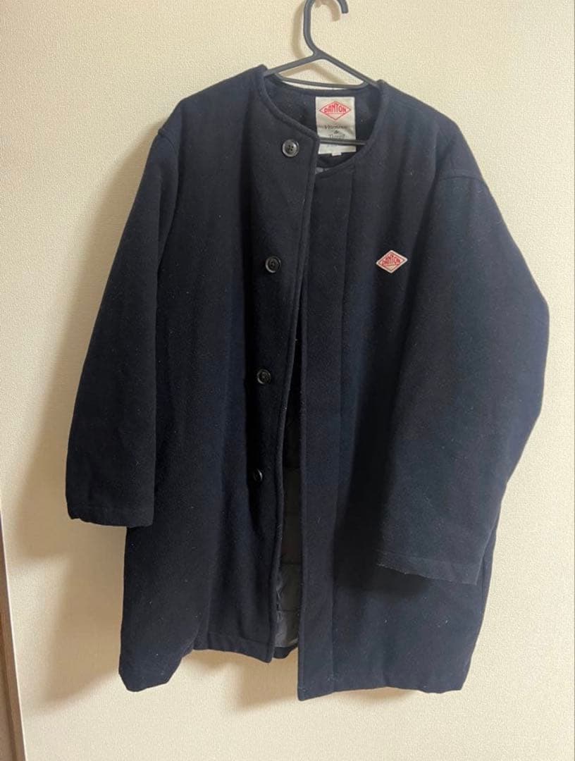 DANTON ネイビー ロングコート