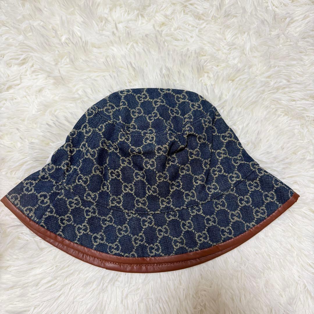 GUCCI グッチ デニムハット バケット Mサイズ 57cm