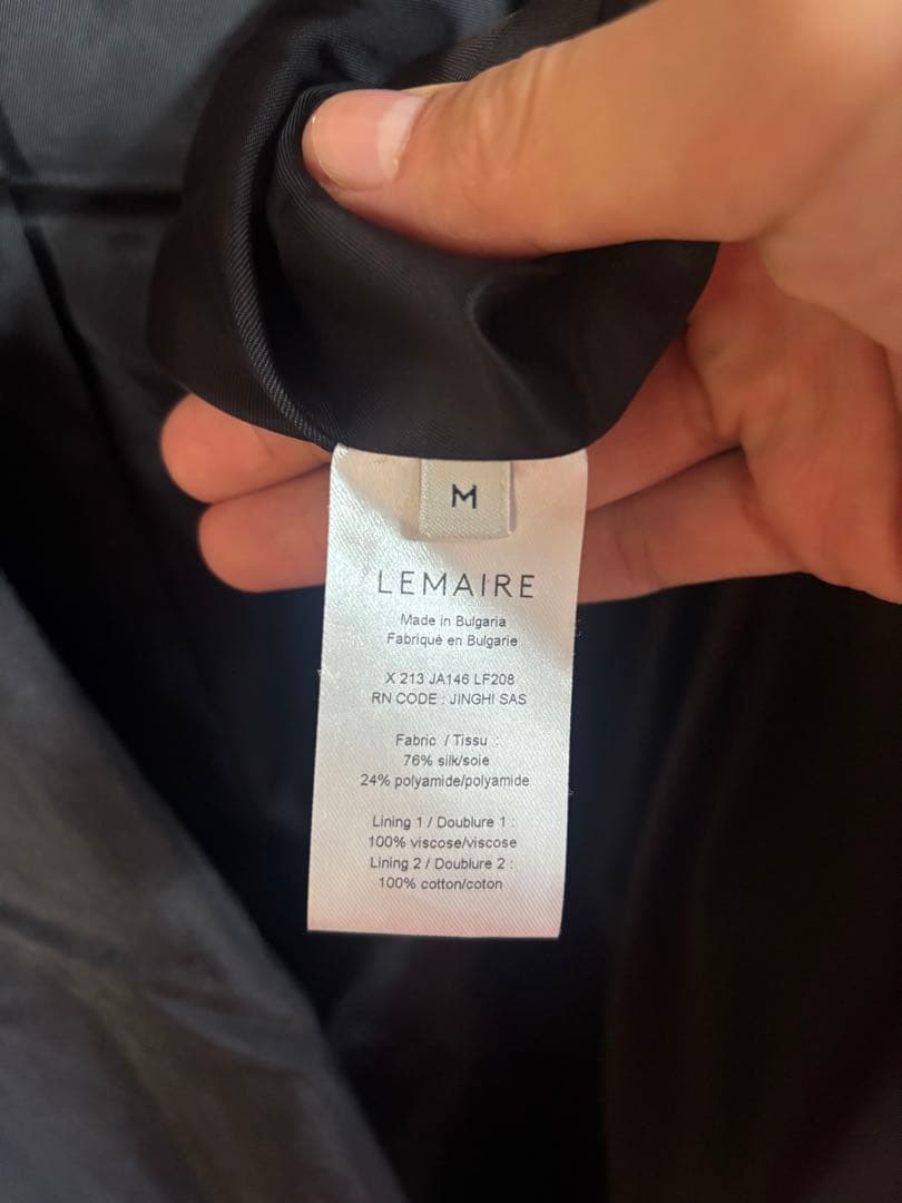 lemaire ドライシルクジャケット