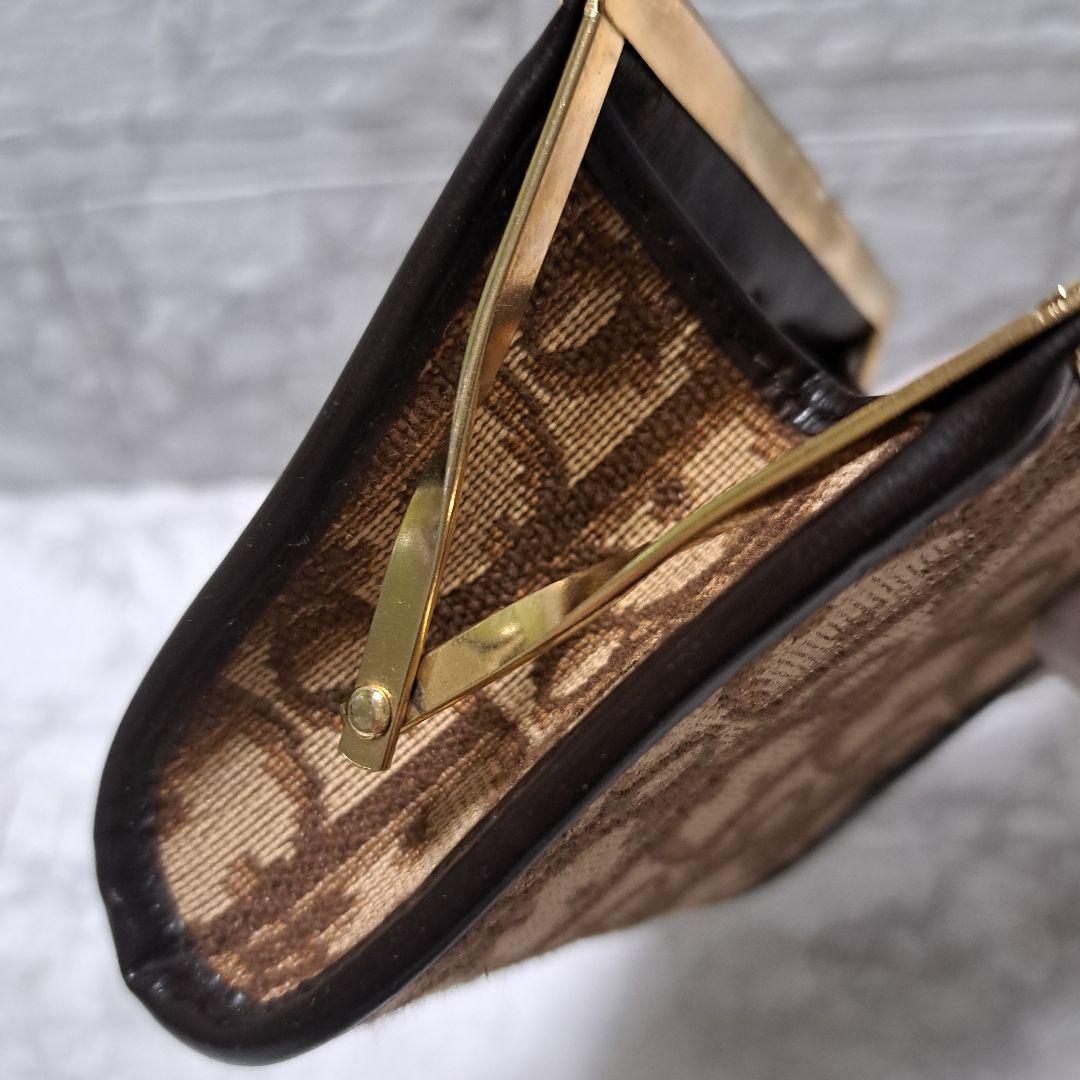 ✨️超美品✨️オールドディオール☆トロッター柄　がま口　小銭入れ　ヴィンテージ