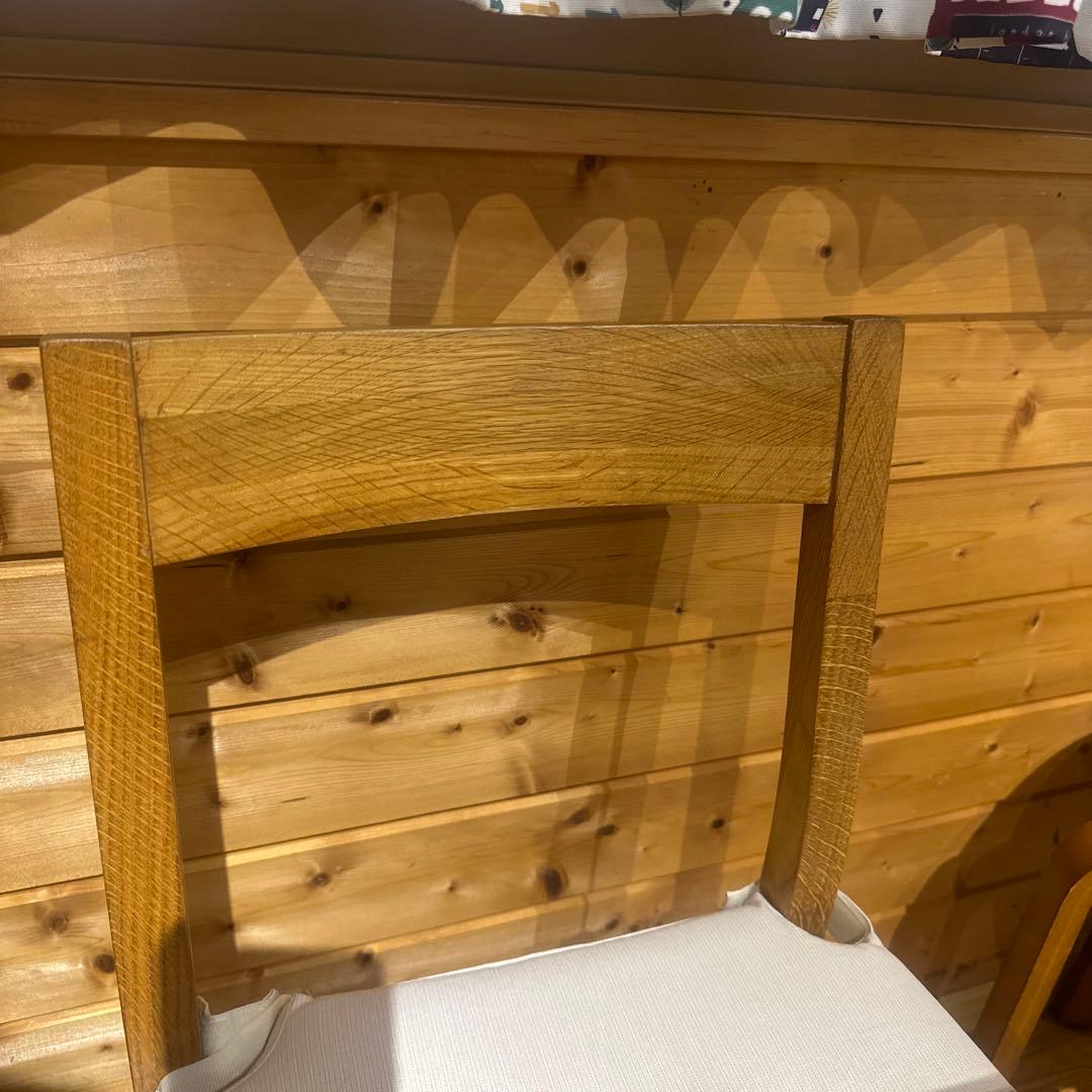 無印良品　無垢材オーク材 チェア 2脚セット