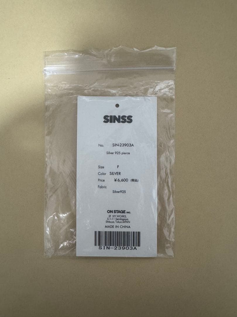 アクセサリー sinss silver925 pierce
