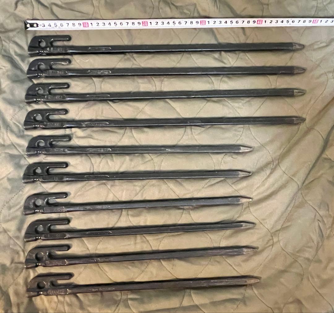 エリッゼステーク最強セット 48、38cm 村の鍛冶屋 バッグ 砂地用ペグ付き