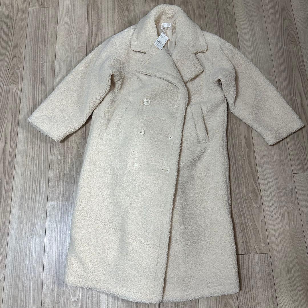 rienda リエンダ　テディボア2WAYロングコート　IVOY S