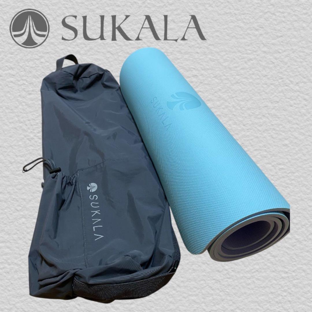 美品✨SUKALA ヨガマット 6mm アクア ケースセット