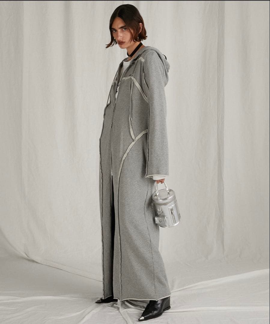 PRANK PROJECT ジップフードスウェットワンピース