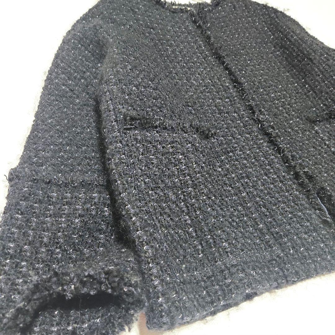 【美品 2022AW】イエナ &NAVY ツイードジャケット ネイビー