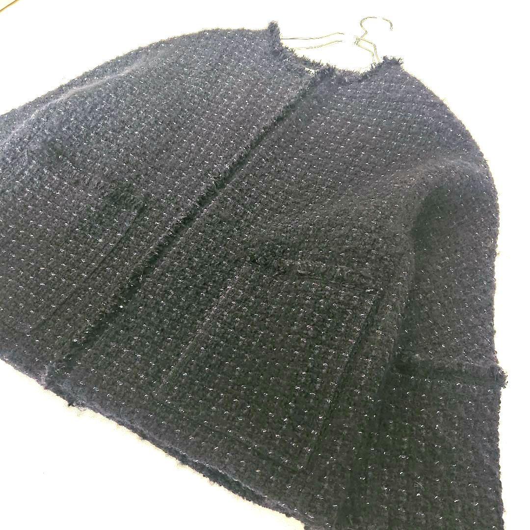 【美品 2022AW】イエナ &NAVY ツイードジャケット ネイビー