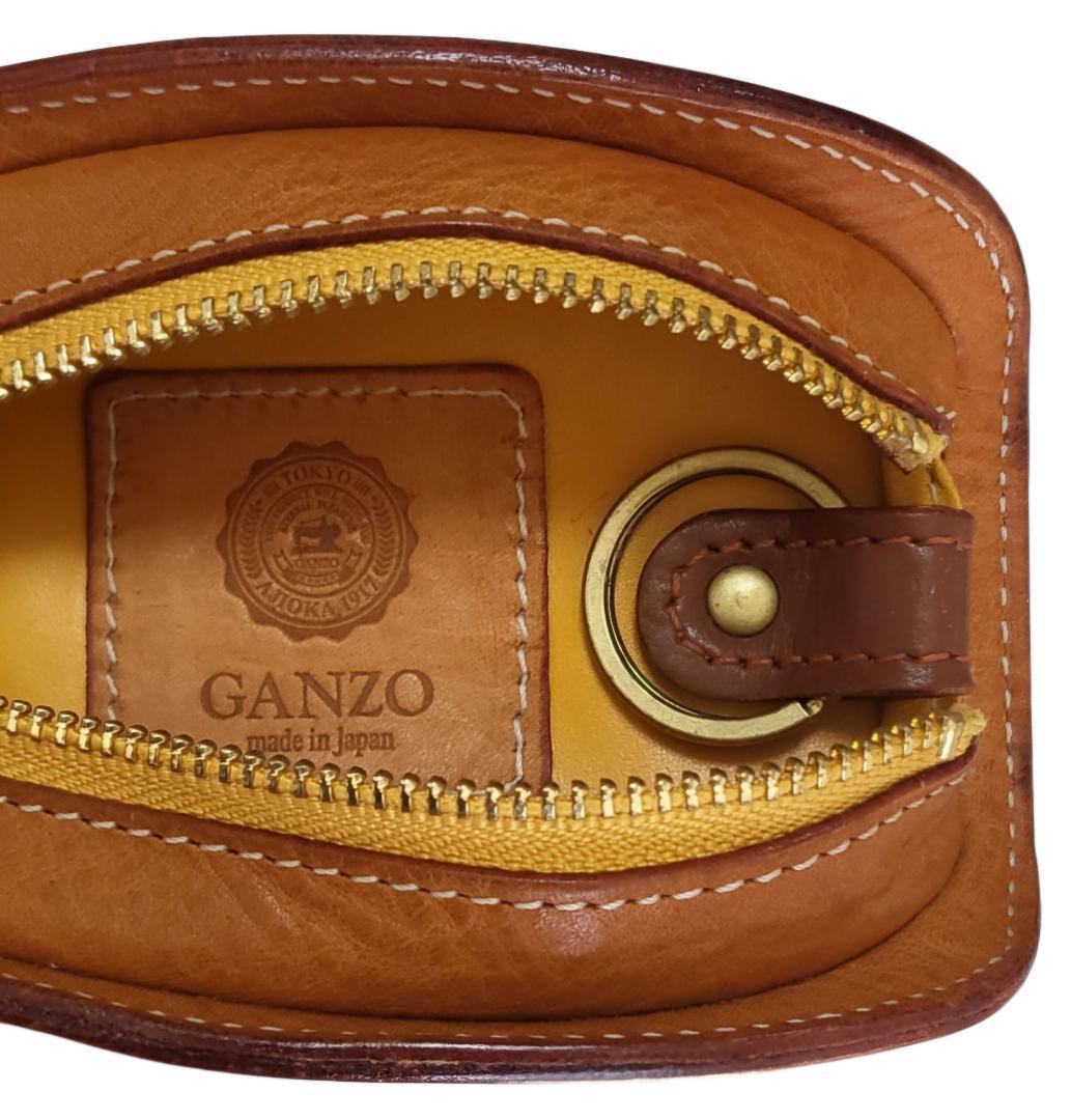 ☆美品 GANZO ／ ガンゾ 立体キーポーチ キーケース キーリング !!