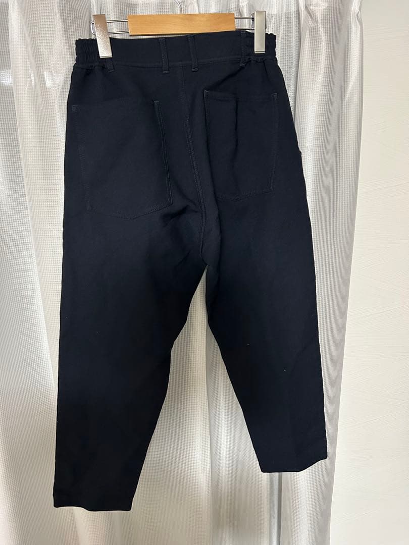 25AW コムデギャルソン　オムドゥ　ポリ縮絨　テーパードパンツ　製品洗い加工