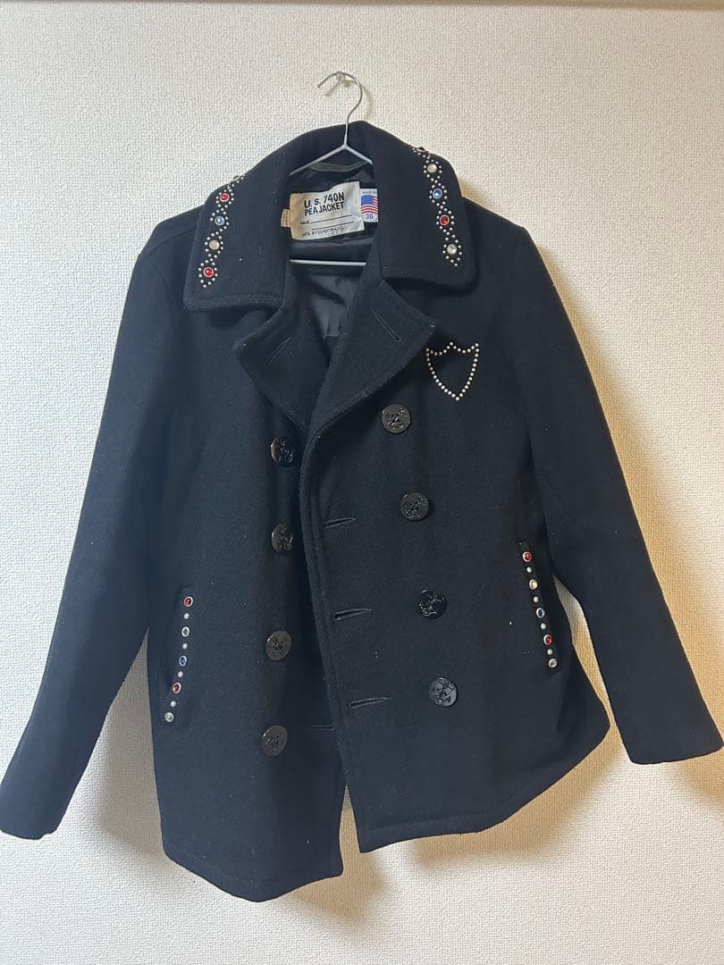 SCHOTT x HTC Pコート　DIAMOND スタッズ