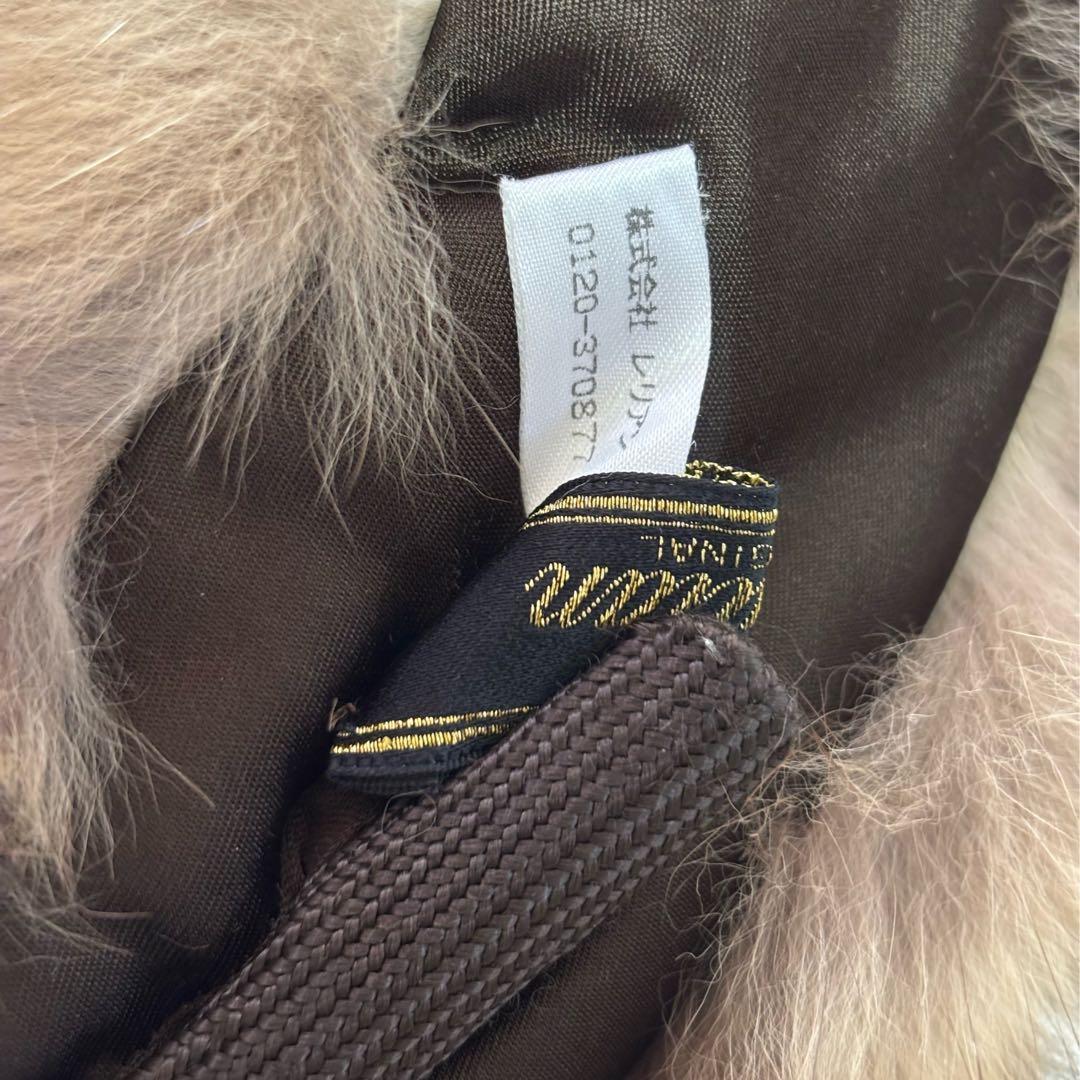 美品 Leilian レリアン セーブルファーカラー クリップ付 リアルファー