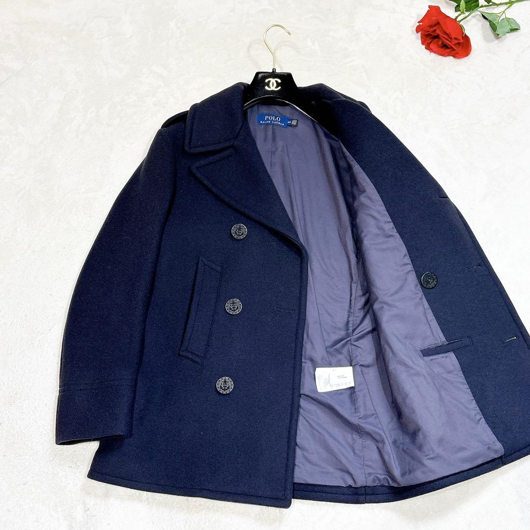 未使用✨　ポロラルフローレン　ピーコート　ダブル　ウール　ネイビー　36S