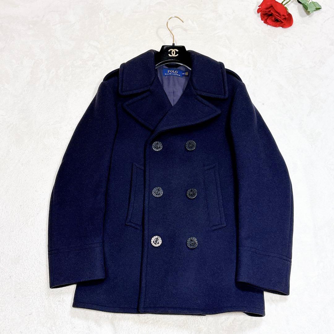 未使用✨　ポロラルフローレン　ピーコート　ダブル　ウール　ネイビー　36S