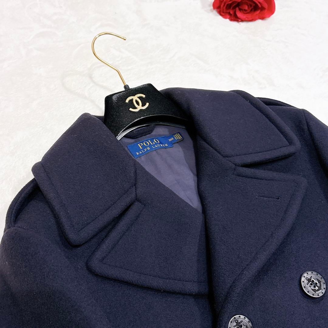 未使用✨　ポロラルフローレン　ピーコート　ダブル　ウール　ネイビー　36S