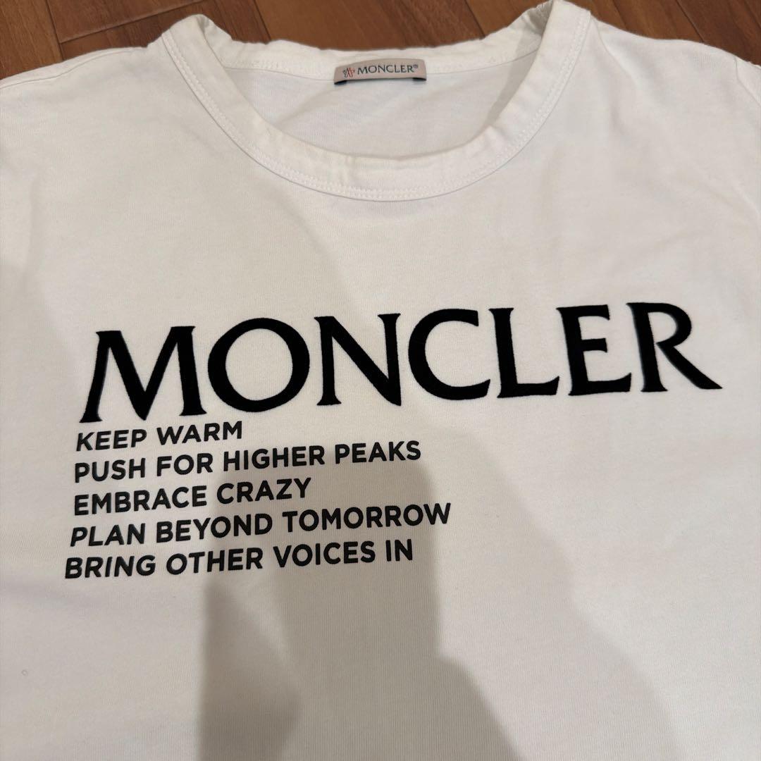MONCLER プリント Tシャツ ホワイト