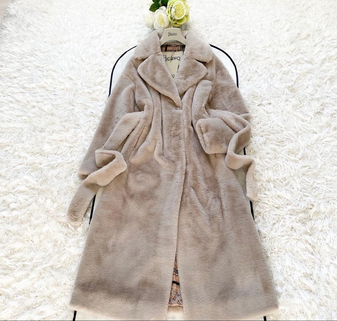 ★新品未使用★ヘルノHERNOファーコート★