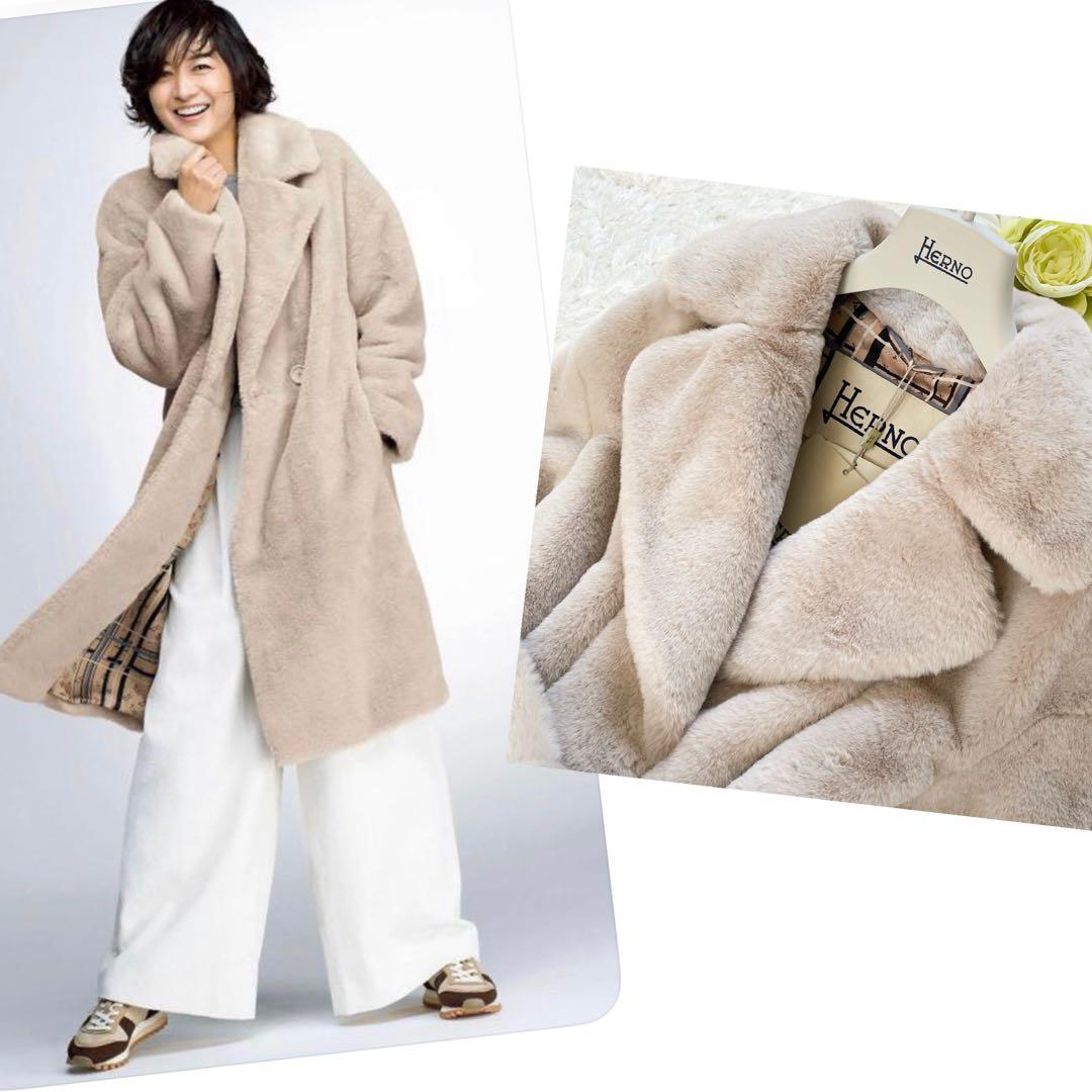 ★新品未使用★ヘルノHERNOファーコート★