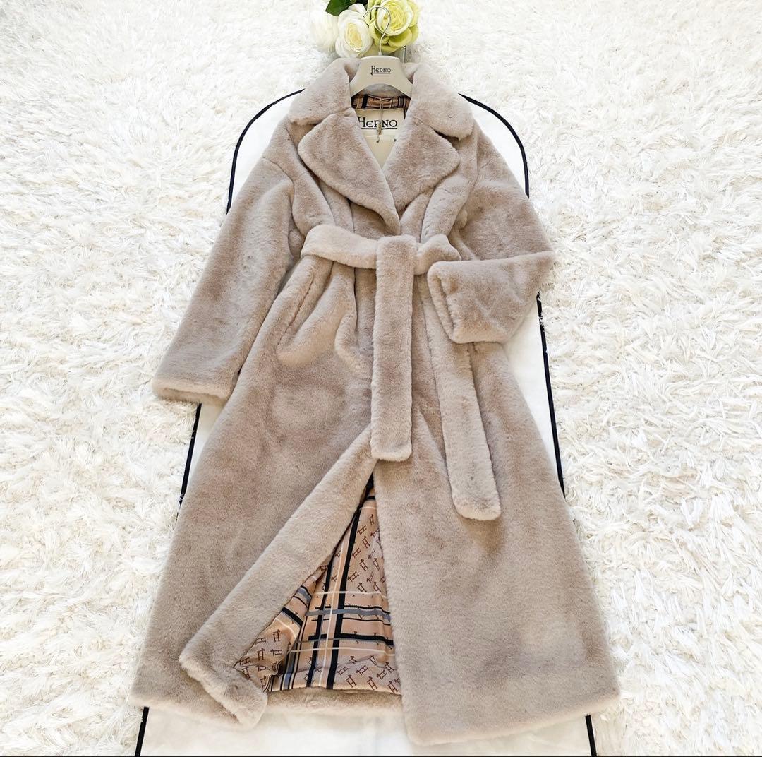 ★新品未使用★ヘルノHERNOファーコート★