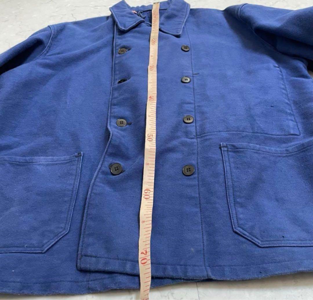 【希少】 50s モールスキン ジャケット ダブル ブレスト　フレンチ